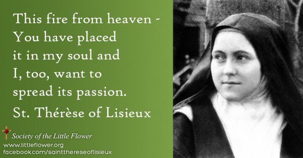 Photo detail of St. Therese of Lisieux in a group shot at Le Carmel monastery.
