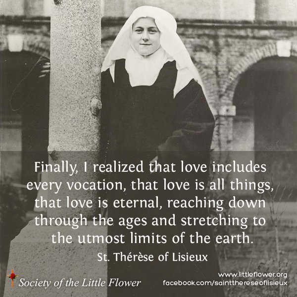 Finally I Realized That Love Includes Every Vocation