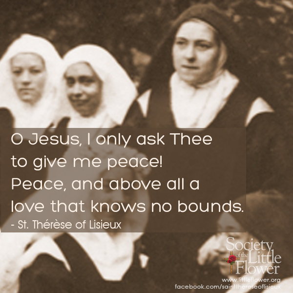 Photo detail of St. Therese of Lisieux in a group shot at Le Carmel monastery.
