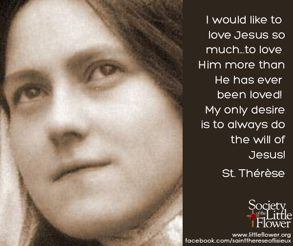 Close up of St. Therese of Lisieux