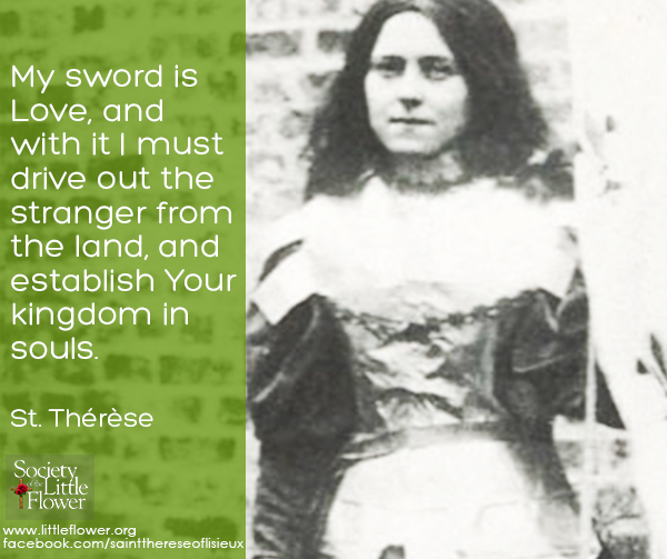 Photo detail of St. Therese of Lisieux dressed as Joan of Arc for a holy play at the Le Carmel monastery.