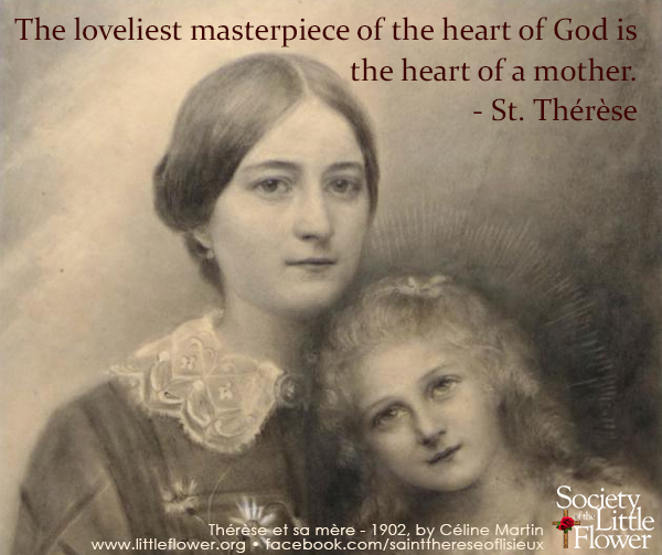 Painting of Zelie Martin and her daughter St. Therese of Lisieux.