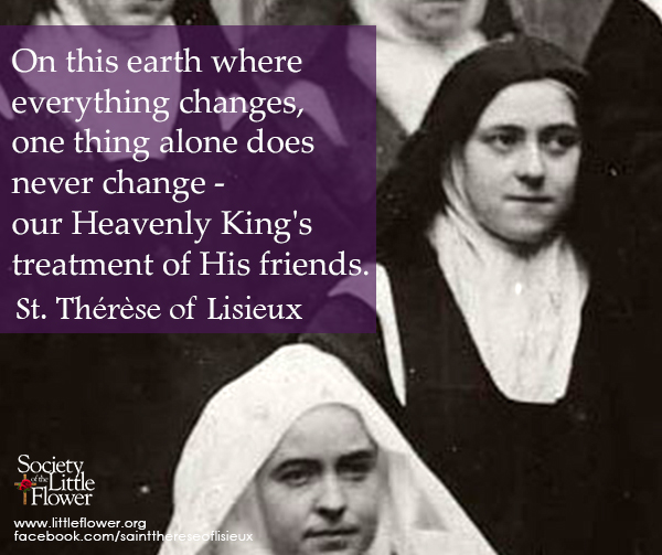 Photo detail of St. Therese of Lisieux in a group shot at Le Carmel monastery.