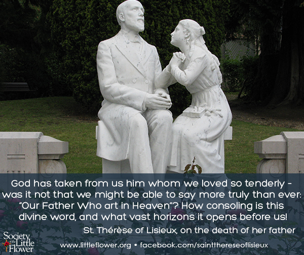 Statue of St. Therese entreating her Papa to allow her to go visit the Pope.
