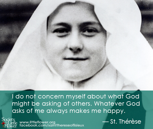 Photo of St. Therese as a novice.