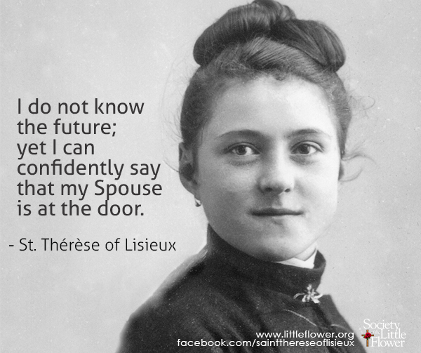 Photo of St. Therese at age 16.