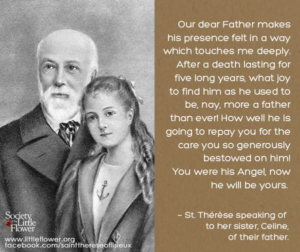 Painting of St. Therese and her Papa.