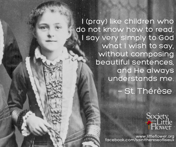 Photo of St. Therese at age 8.