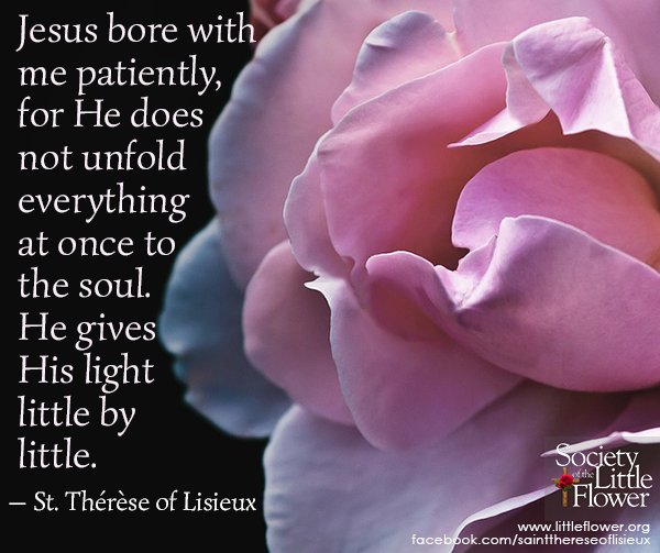 He gives His light little by little