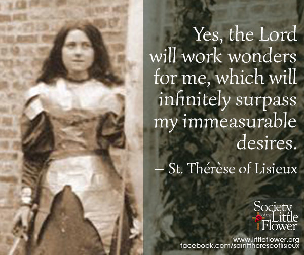 St. Therese, dressed as Joan of Arc, during a spiritual play.