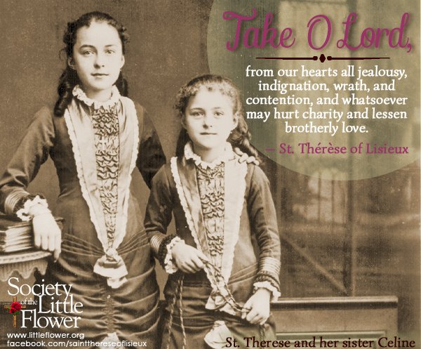 Photo of St. Therese of Lisieux, age 8, standing by her sister Celine in a formal portrait.