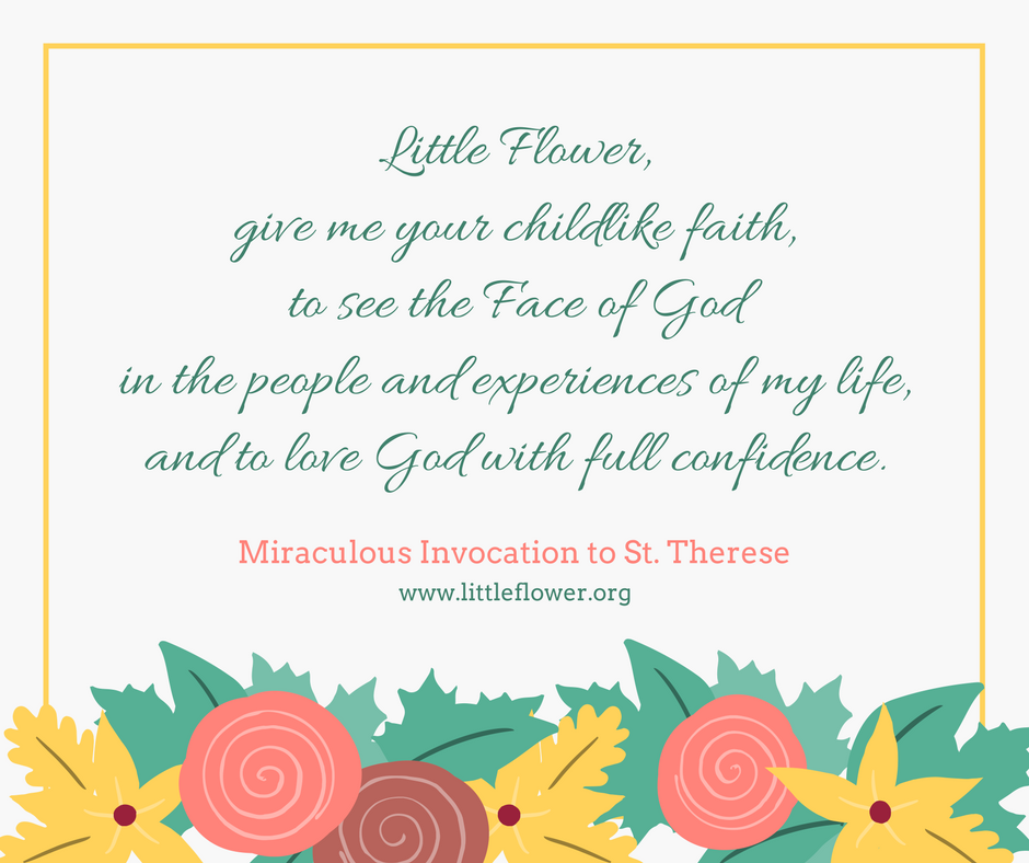 Miraculous Invocation to St. Therese