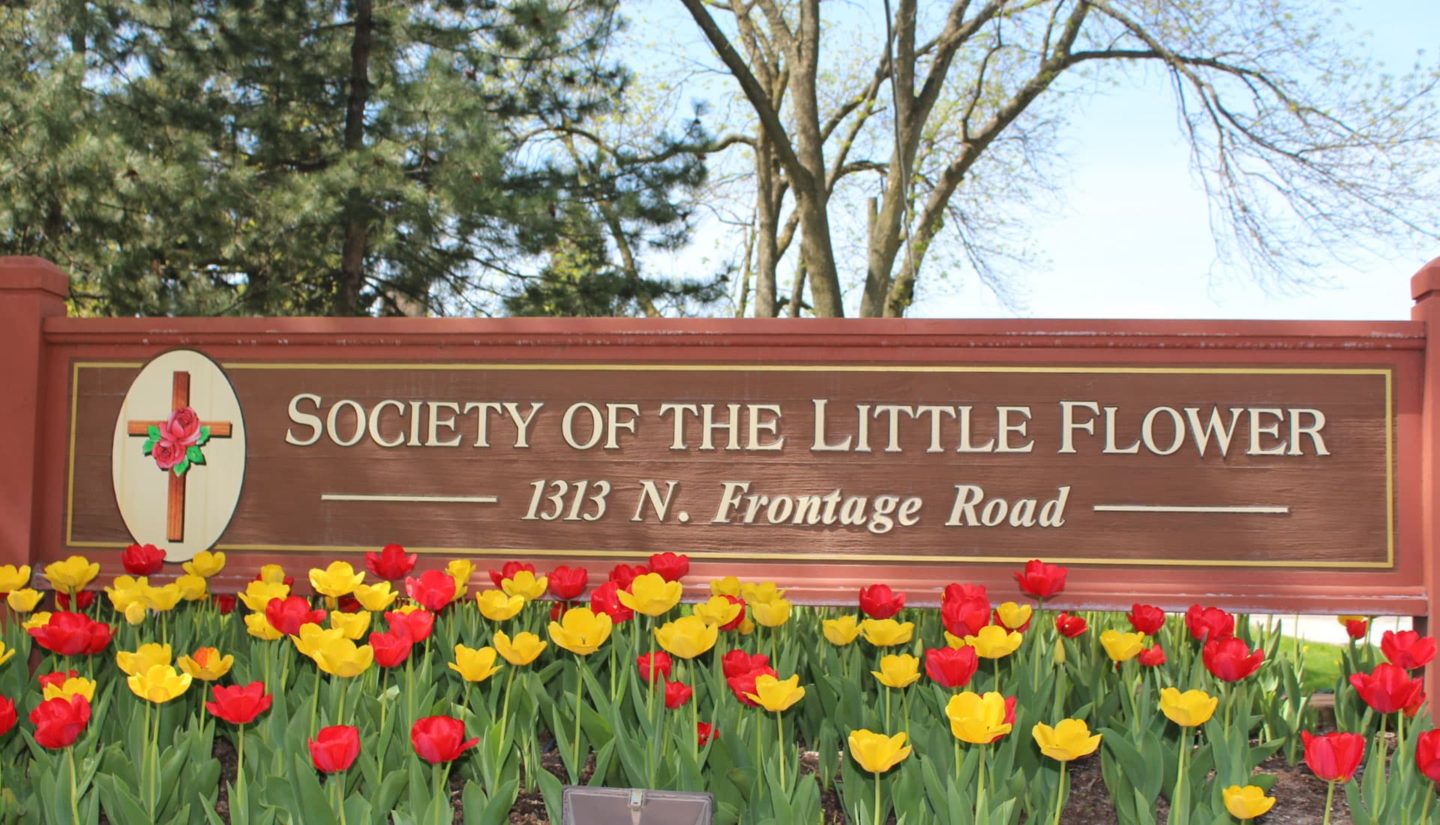 Society of the Little Flower Sign