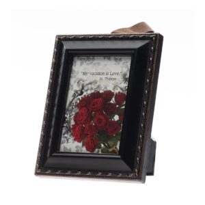 Rose picture frame with St. Therese quote
