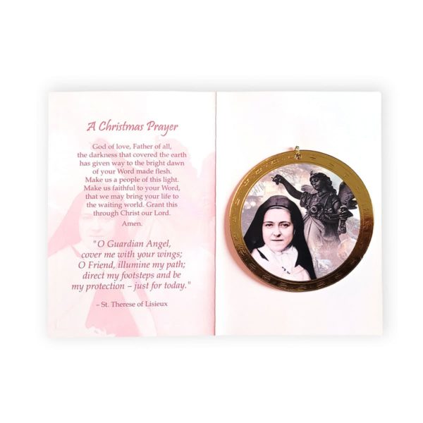 St. Therese round Christmas ornament