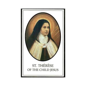 St. Therese Novena Rose Prayer Card