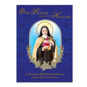 St. Therese Healing Mass card cover
