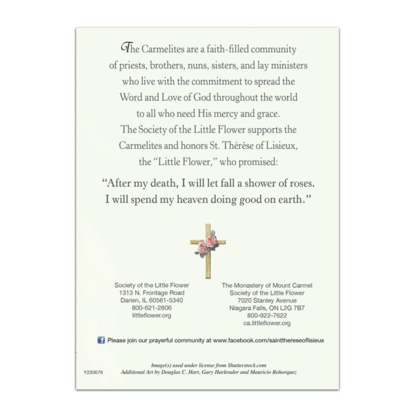 Childrens Enrollment Mass Card (new Design) Back