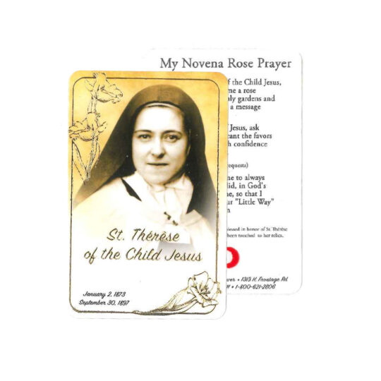 St. Therese Prayer Card Society of the Little Flower US