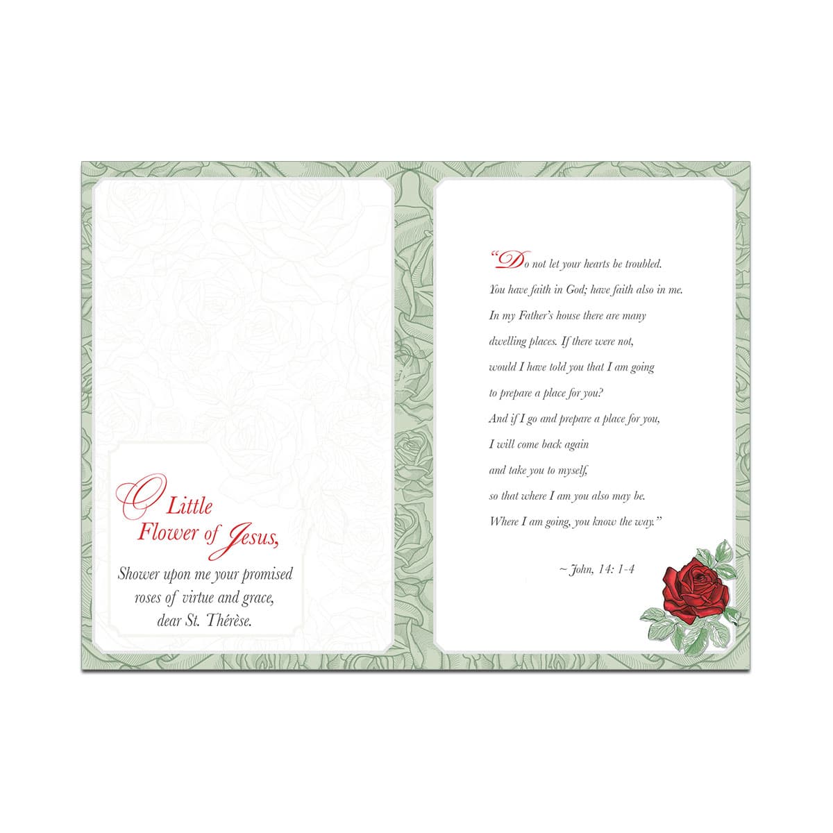 Memorial Mass Card (Blank) - Society of the Little Flower