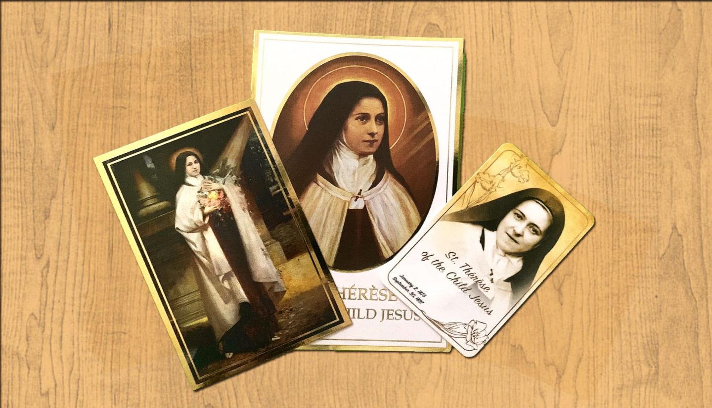 St. Therese prayer cards