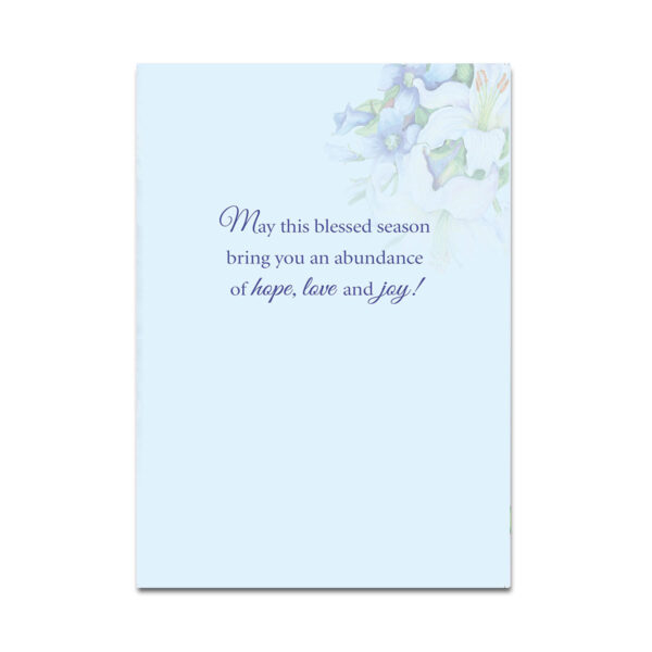 Easter Blessing Mass Card Third Page