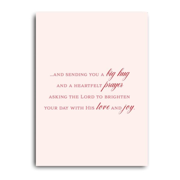 Thinking of you card with message