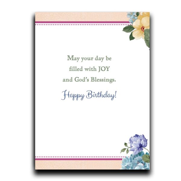 Happy Birthday with flowers