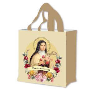 St. Therese Beige Tote Bag