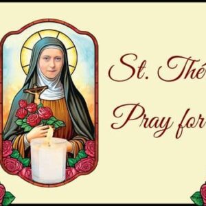 St Therese with candle