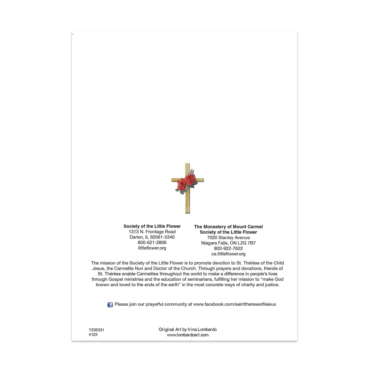 Sisters of Carmel: Christmas Angel Christmas Card