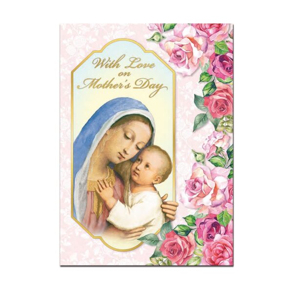 Madonna & Child with Roses on the side