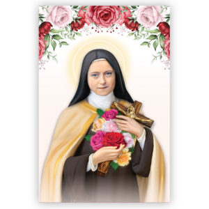 St. Therese and roses