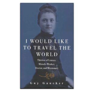 I Would like To travel The world Book with the image of St Therese