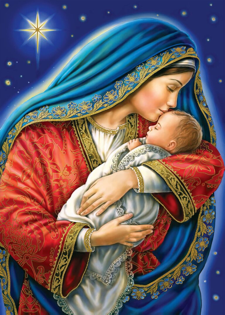 Madonna and Child Christmas Card #124 Front