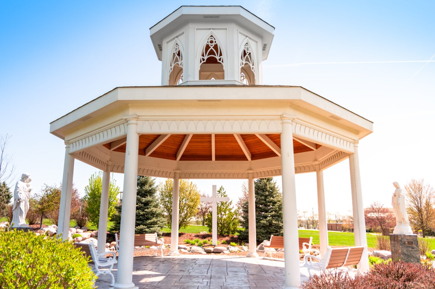 Meditation garden gazebo