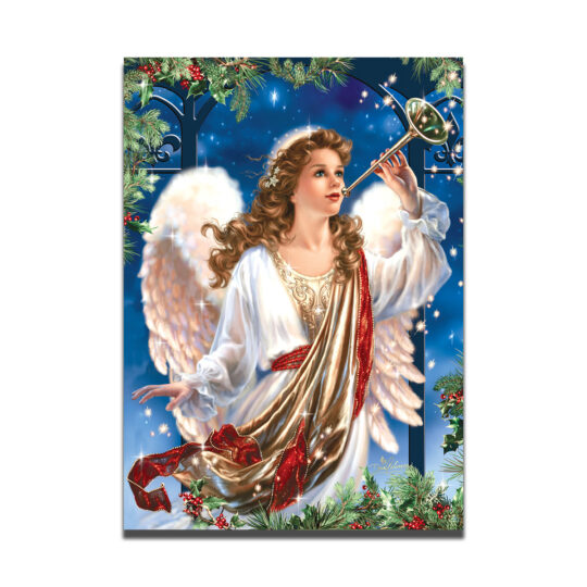 Angel Christmas Card front with image of angel