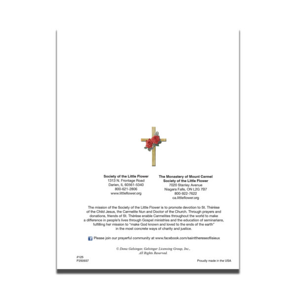 125 Holy Family Christmas card back