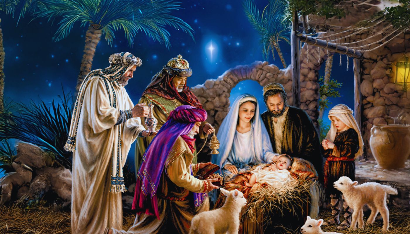 Image Nativity scene from Christmas Card