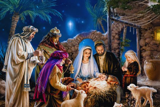 Image Nativity scene from Christmas Card